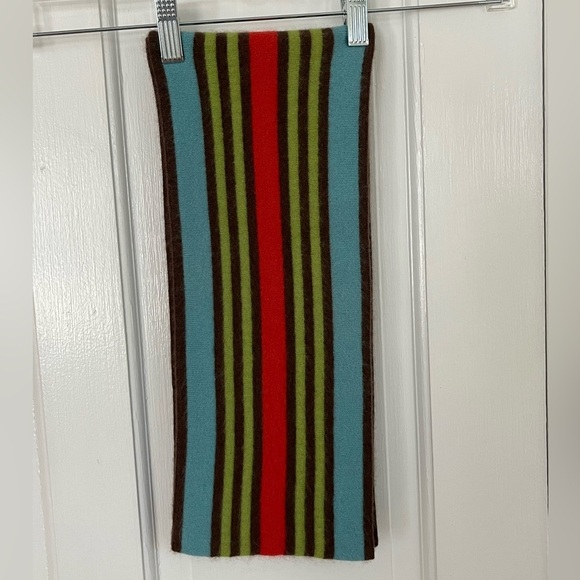 ARMAND DIRADOURIAN 100% Cashmere Striped Scarf Luxury Soft Warm